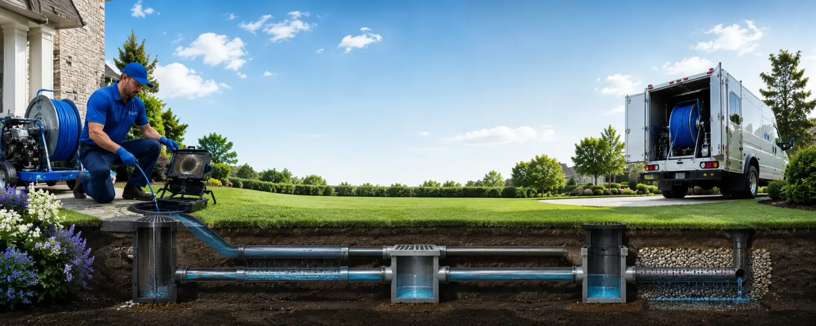 Outdoor drain cleaning information for Brenham, TX